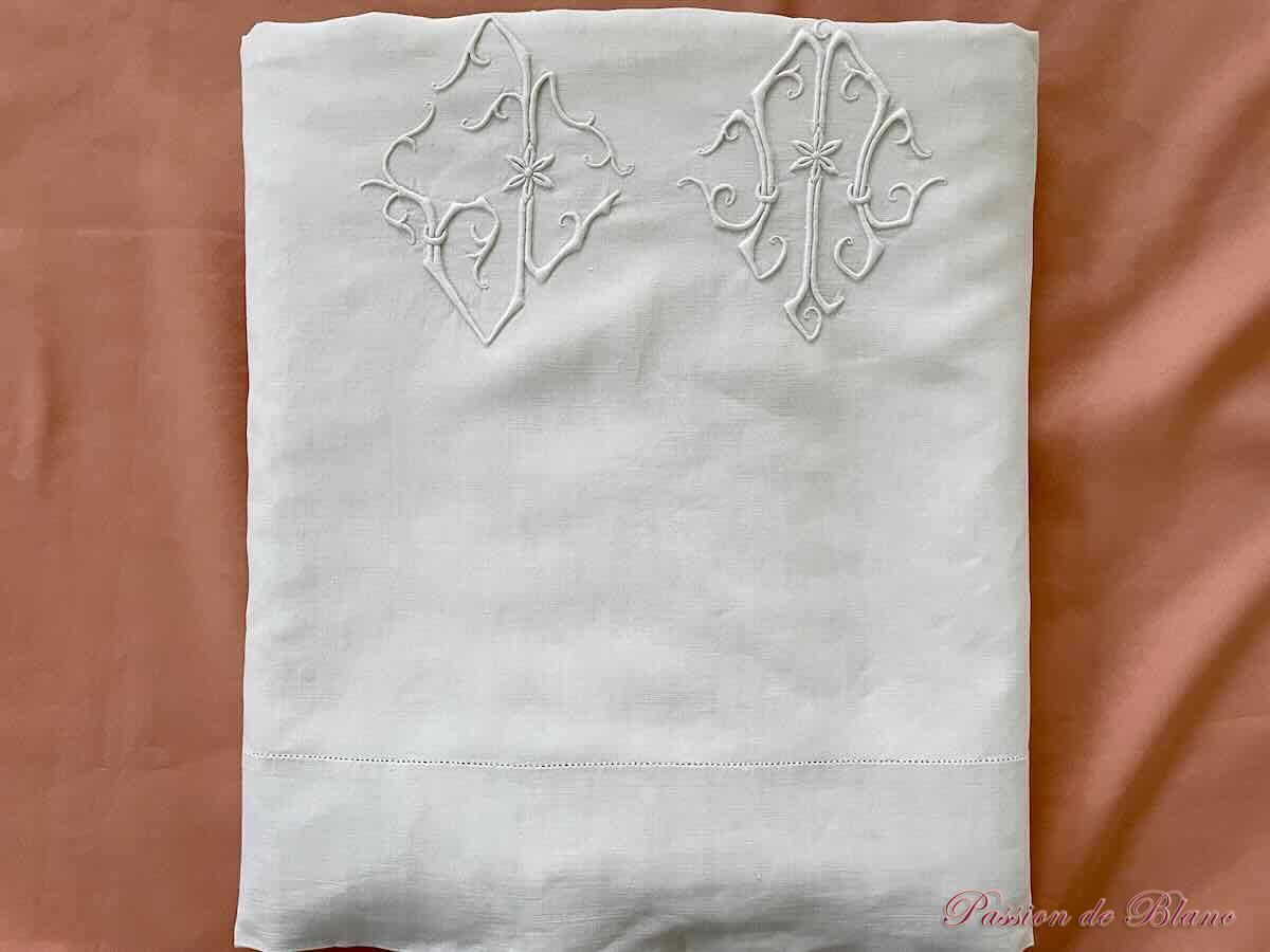 très grand drap de lin