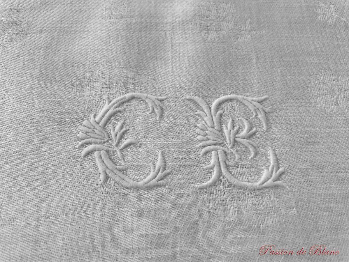 serviettes lin blanc CE