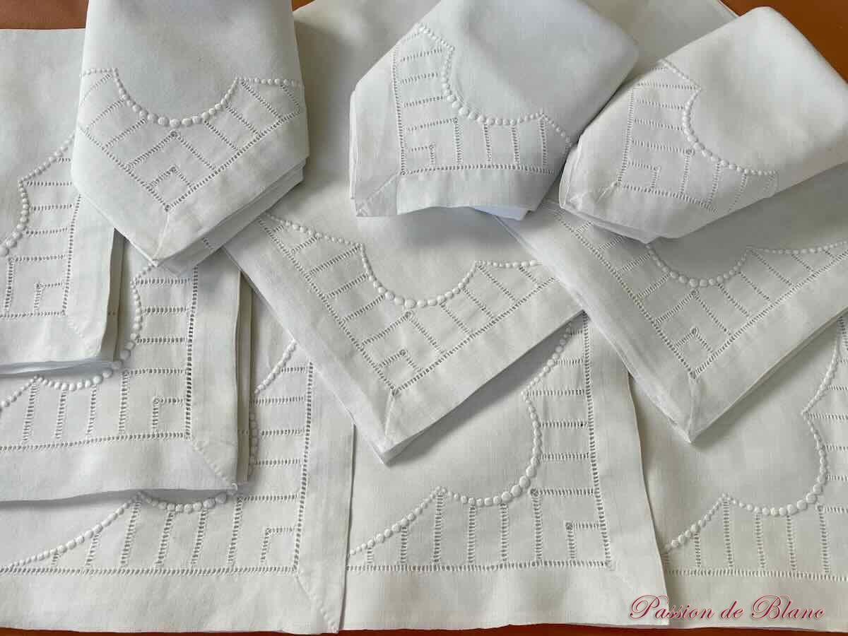 Serviettes table en fil de lin