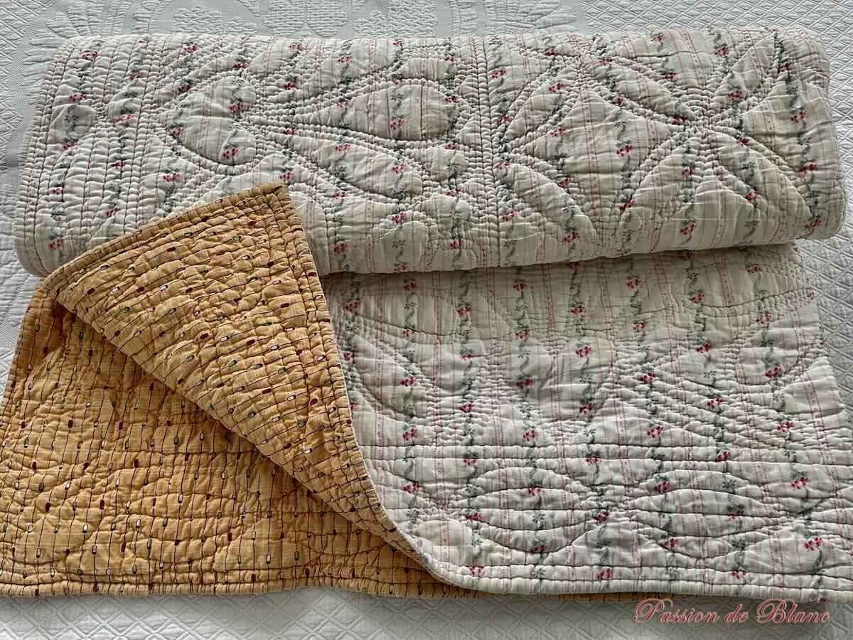 Courte pointe piquée main