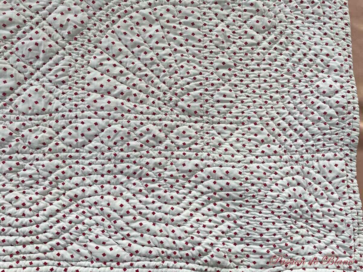 Petite couverture Courte Pointe Piquée main avec motifs provençaux – Image 5