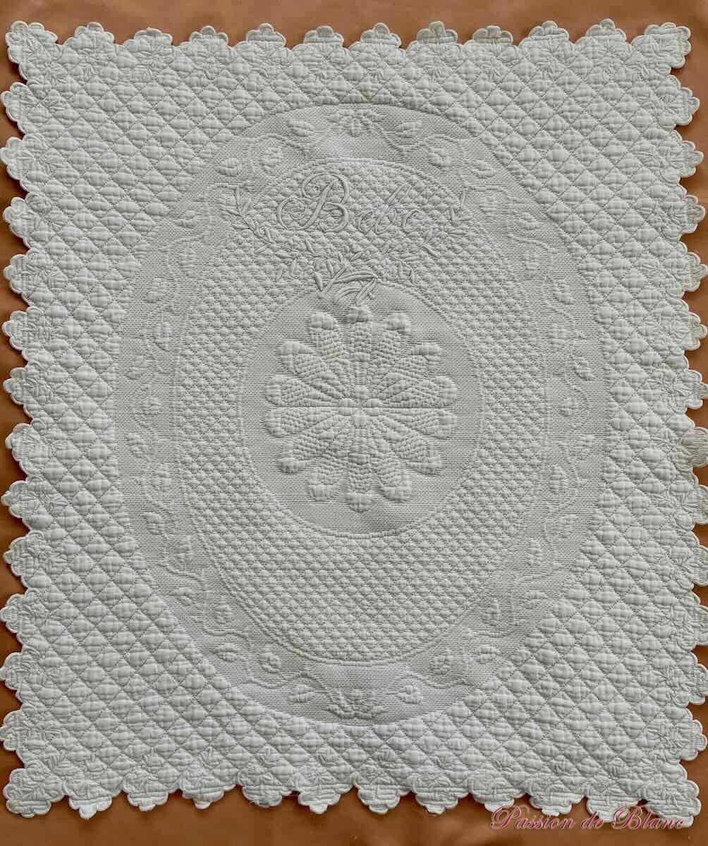 Couverture coton piqué