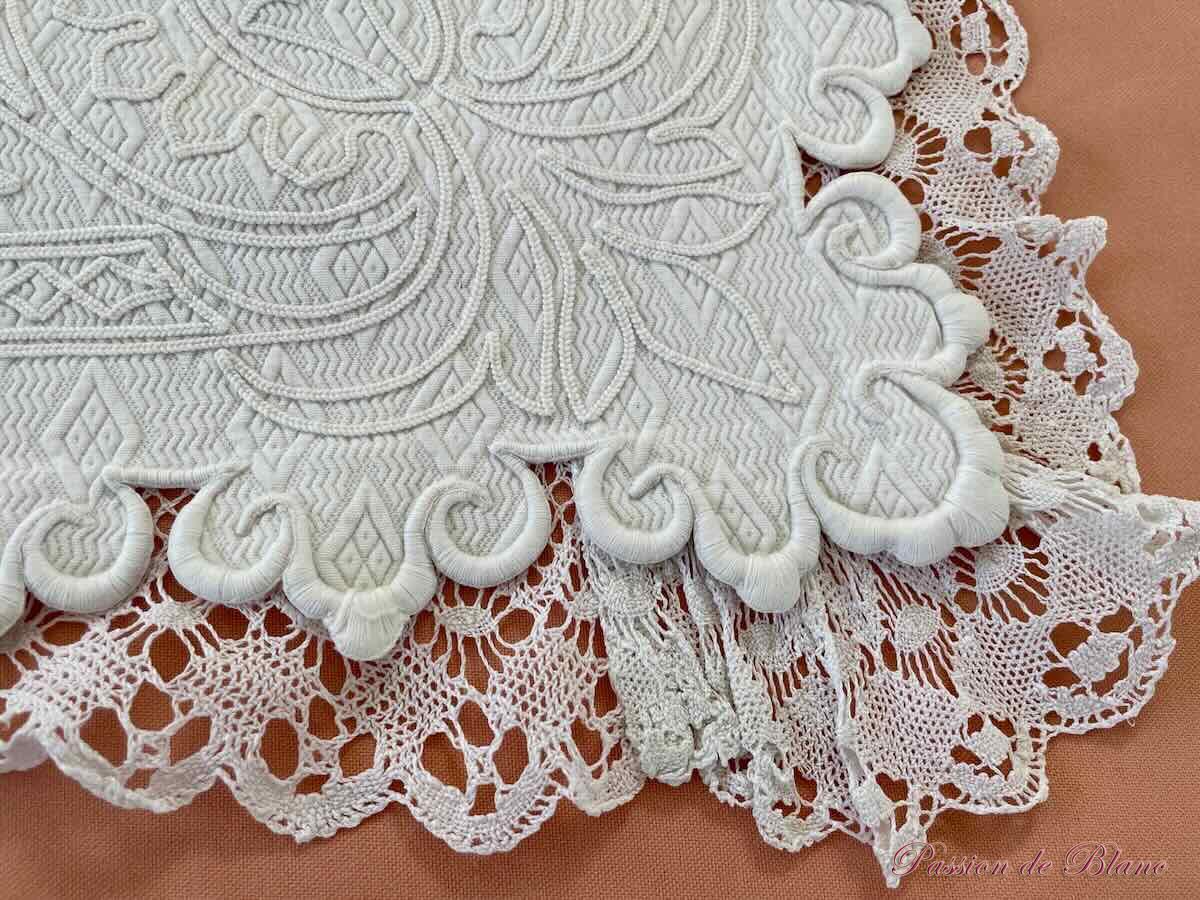 Taie piqué molletonnée