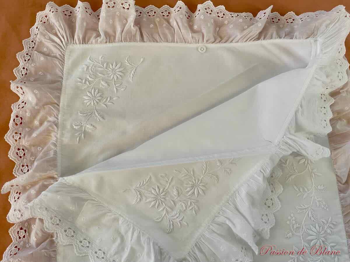 Couverture housse d'édredon de bébé merveilleuse broderie main – Image 6