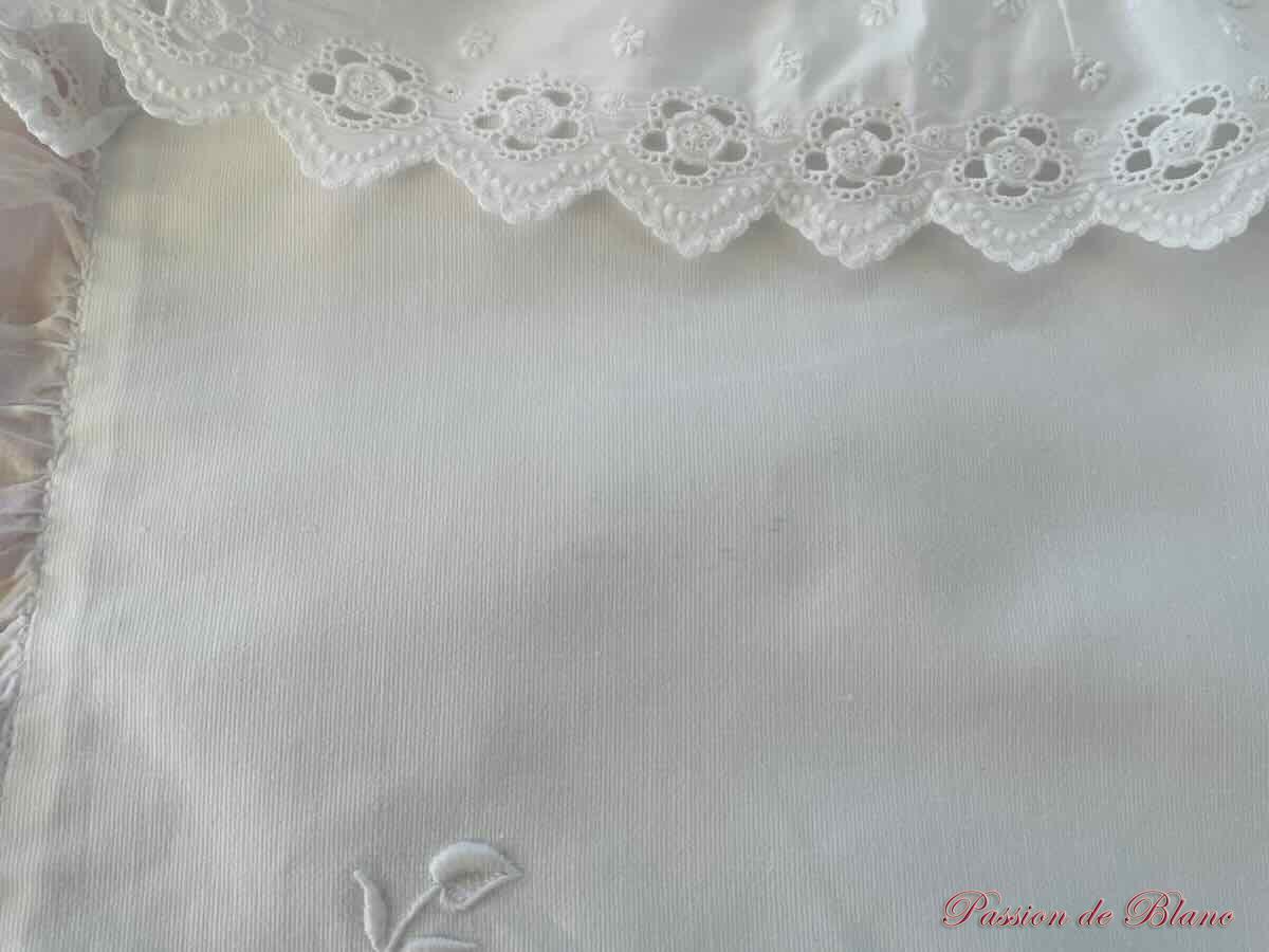 Couverture housse d'édredon de bébé merveilleuse broderie main – Image 9