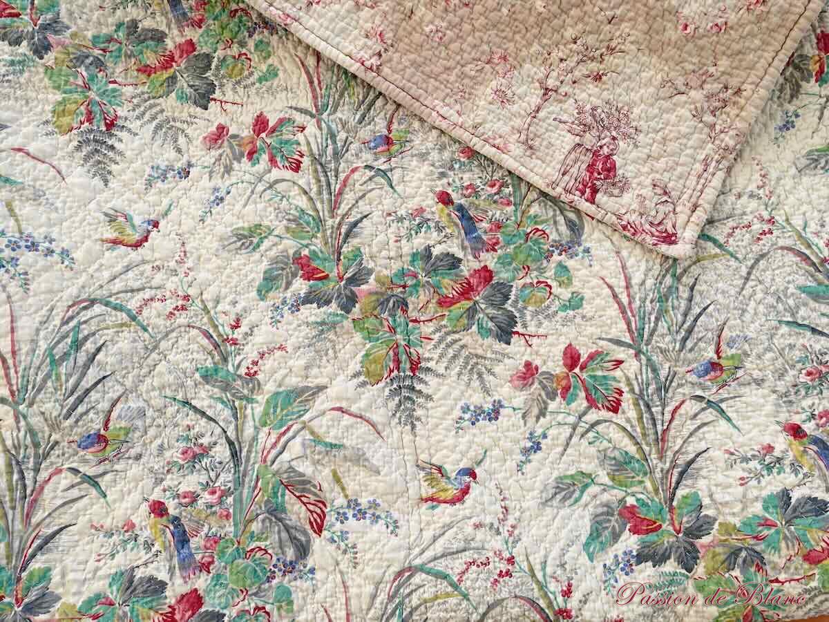 Courtepointe oiseaux, personnages