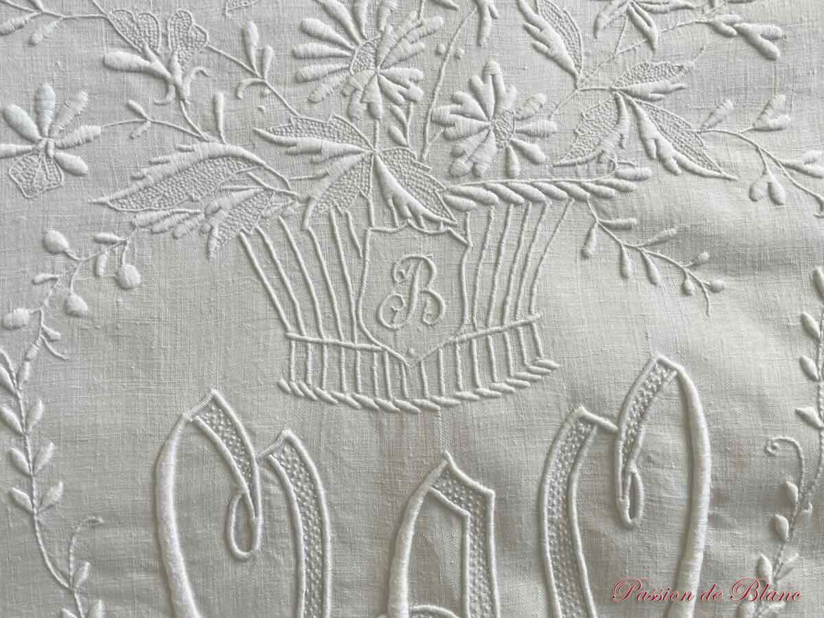 Drap bouquet corbeille B