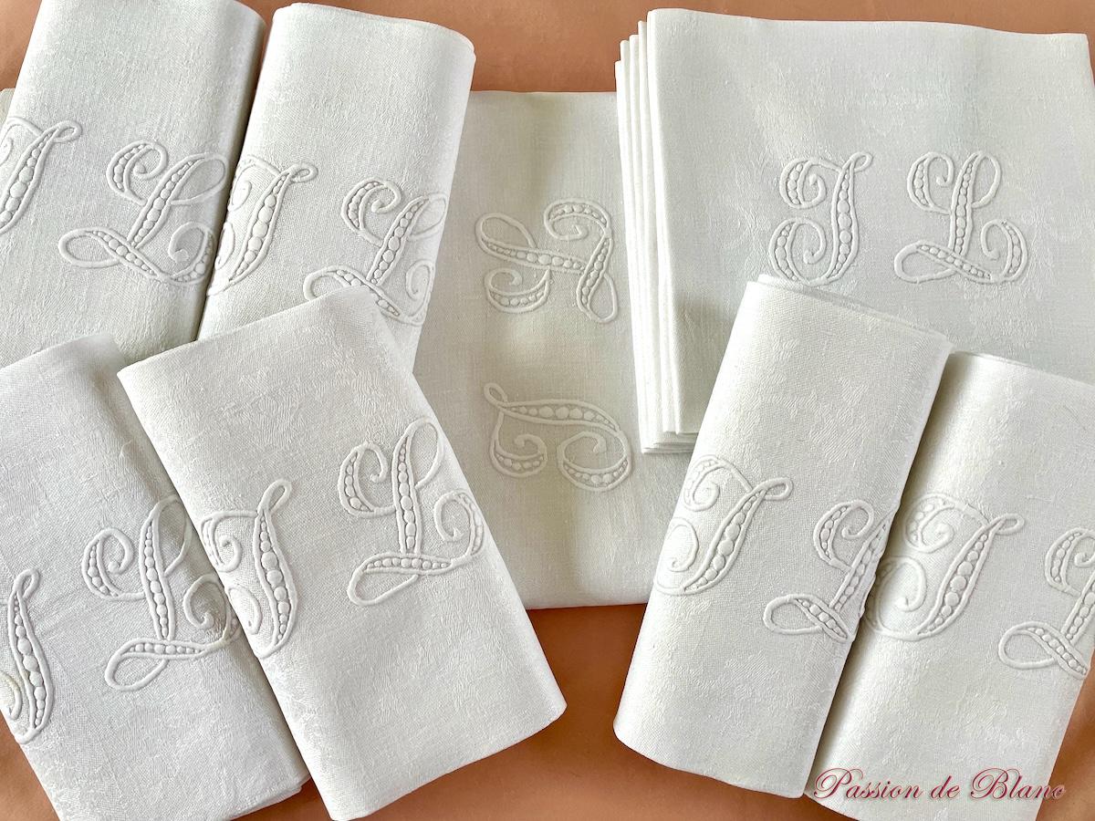 Service de table lin JL