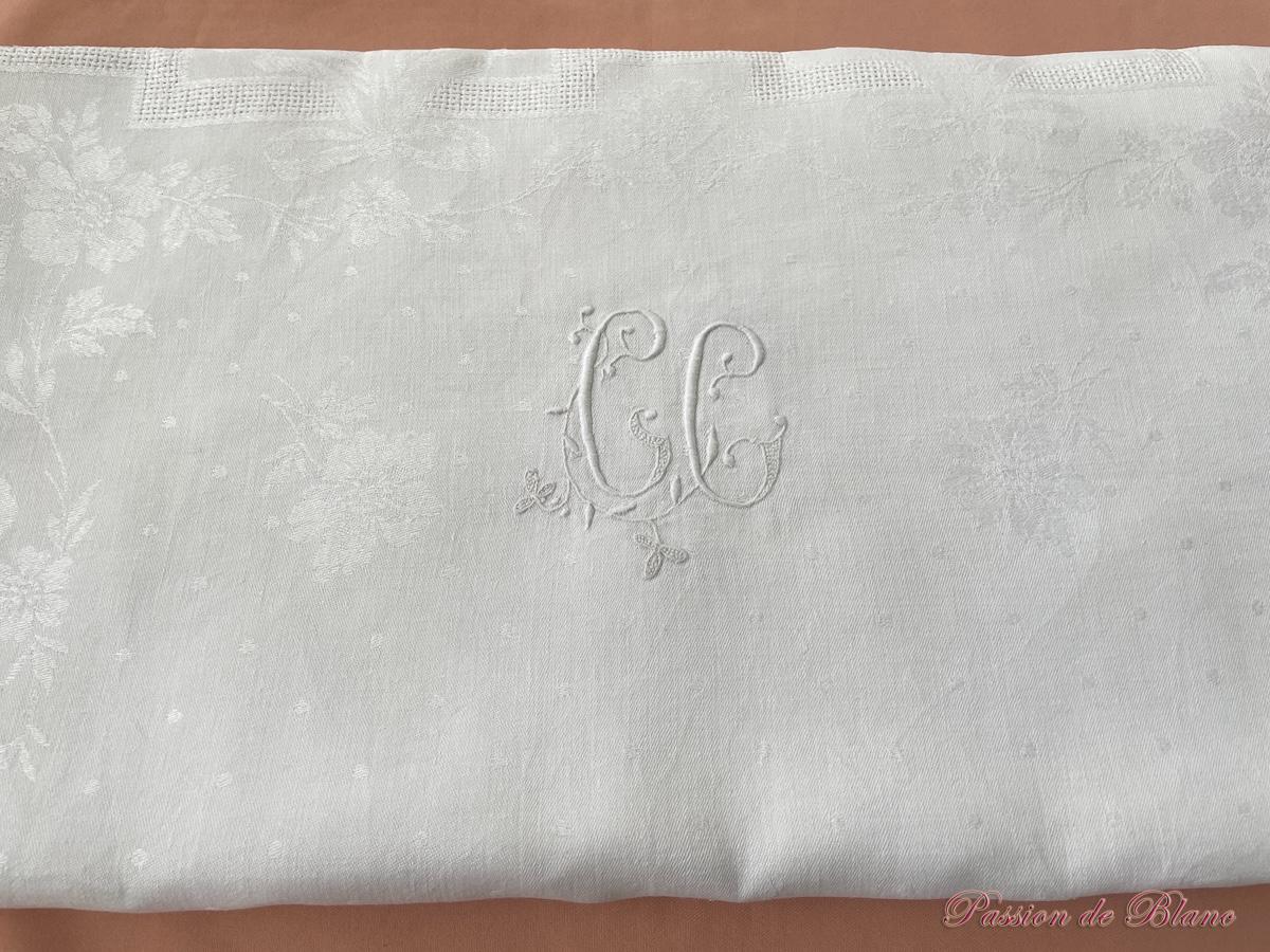 Nappe en damassé lin CC
