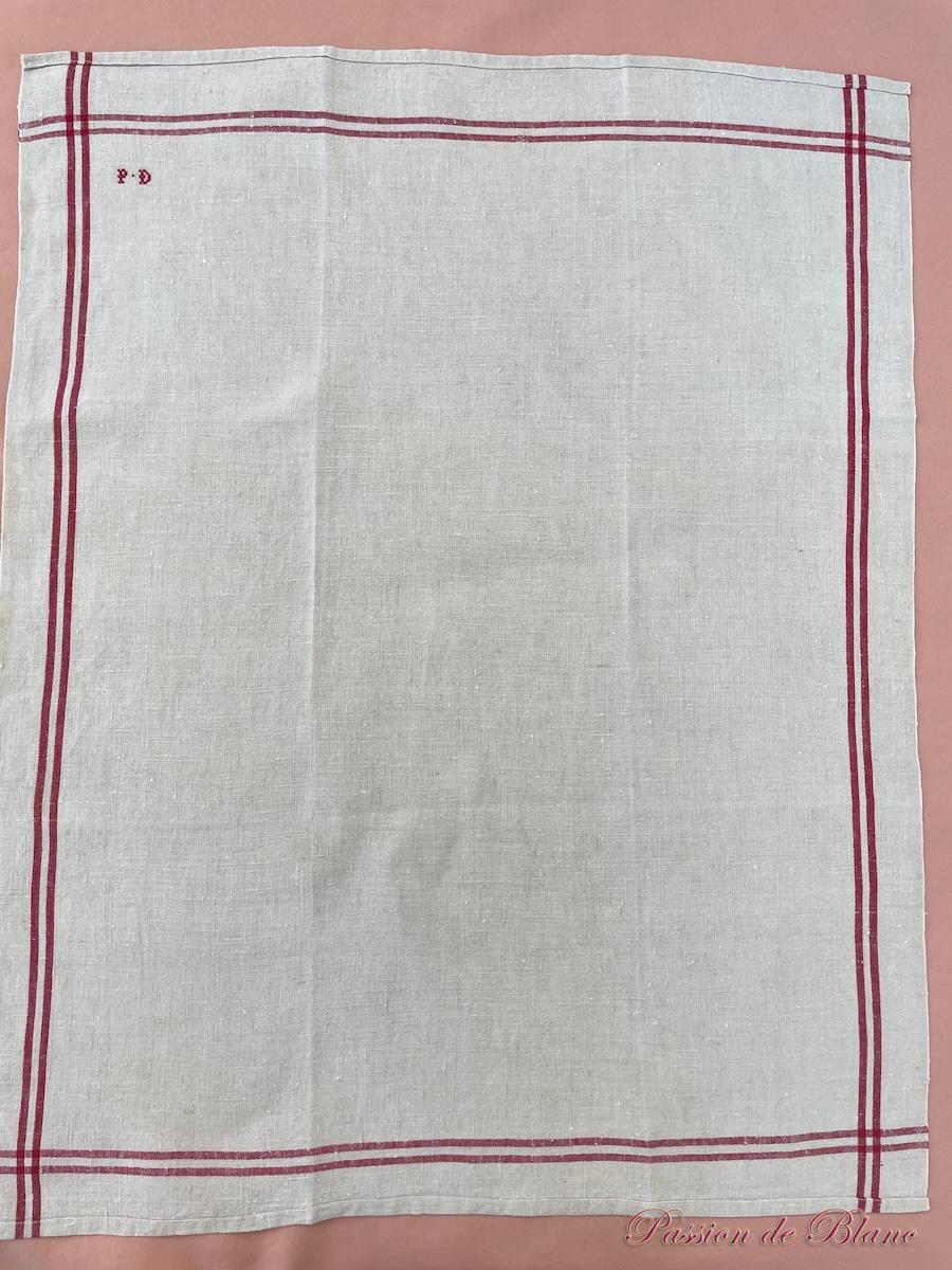Torchons en lin écru PD