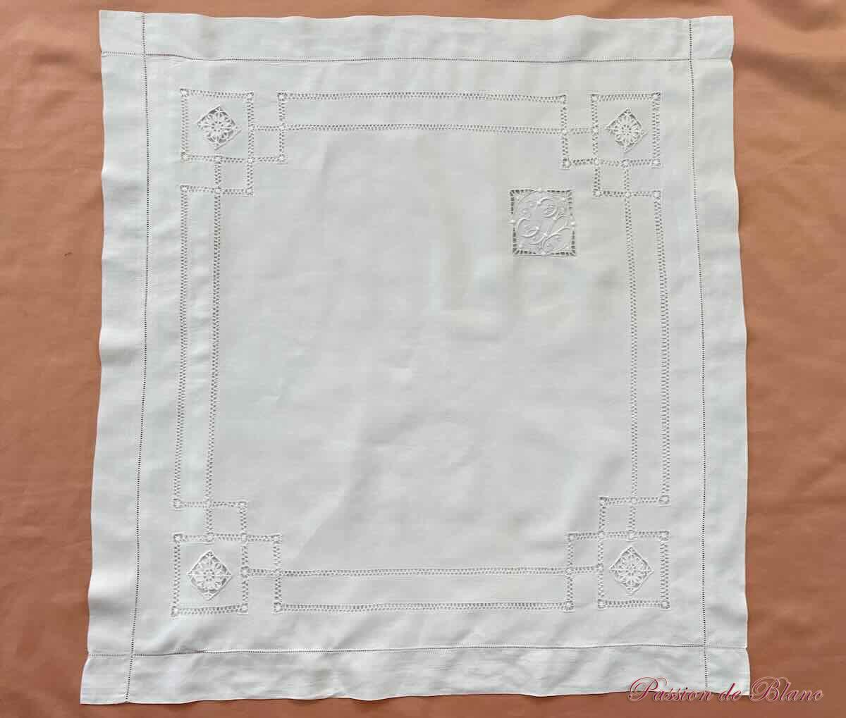 Paire taies SV lin fin