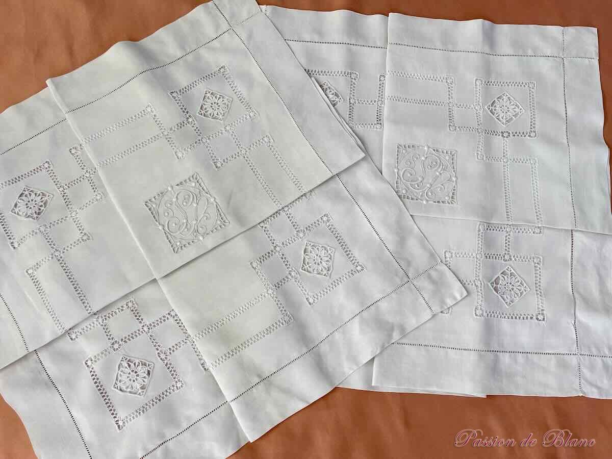 Paire taies SV lin fin