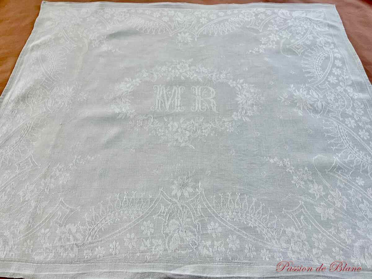 12 serviettes table lin MR