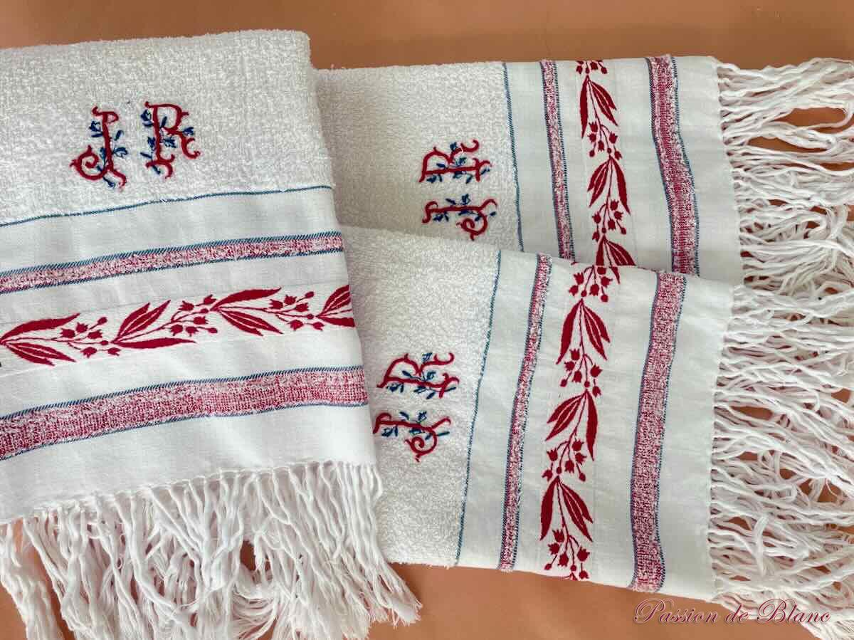 Serviettes Napoléon III coton