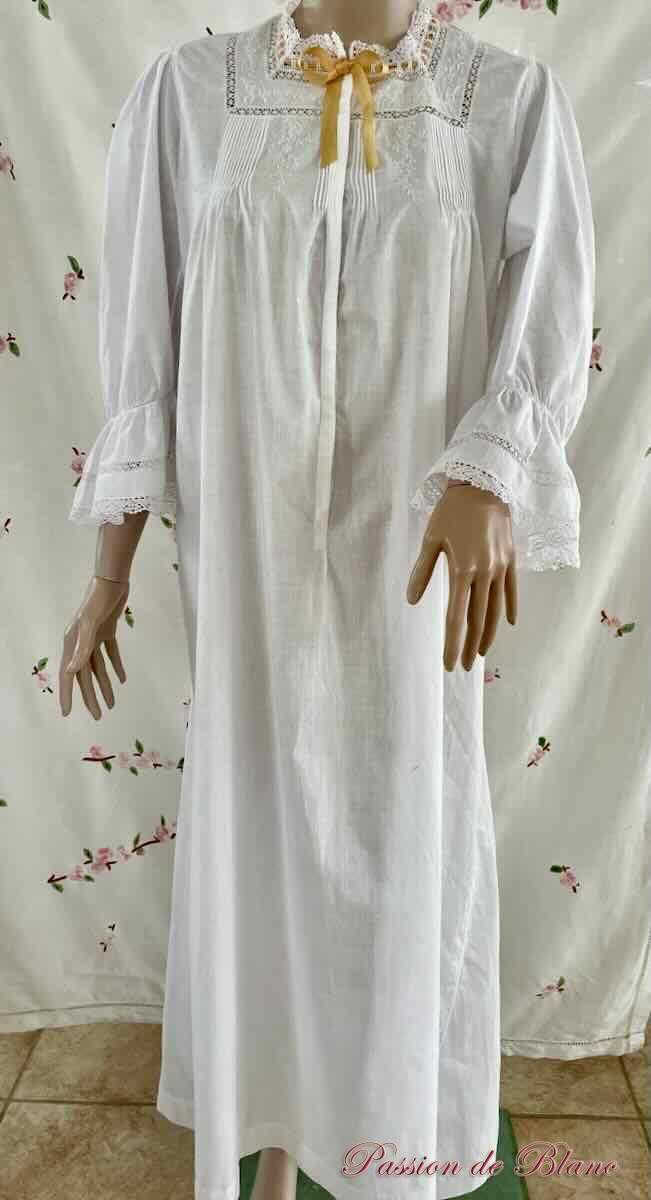 Chemise de nuit longue dentelle