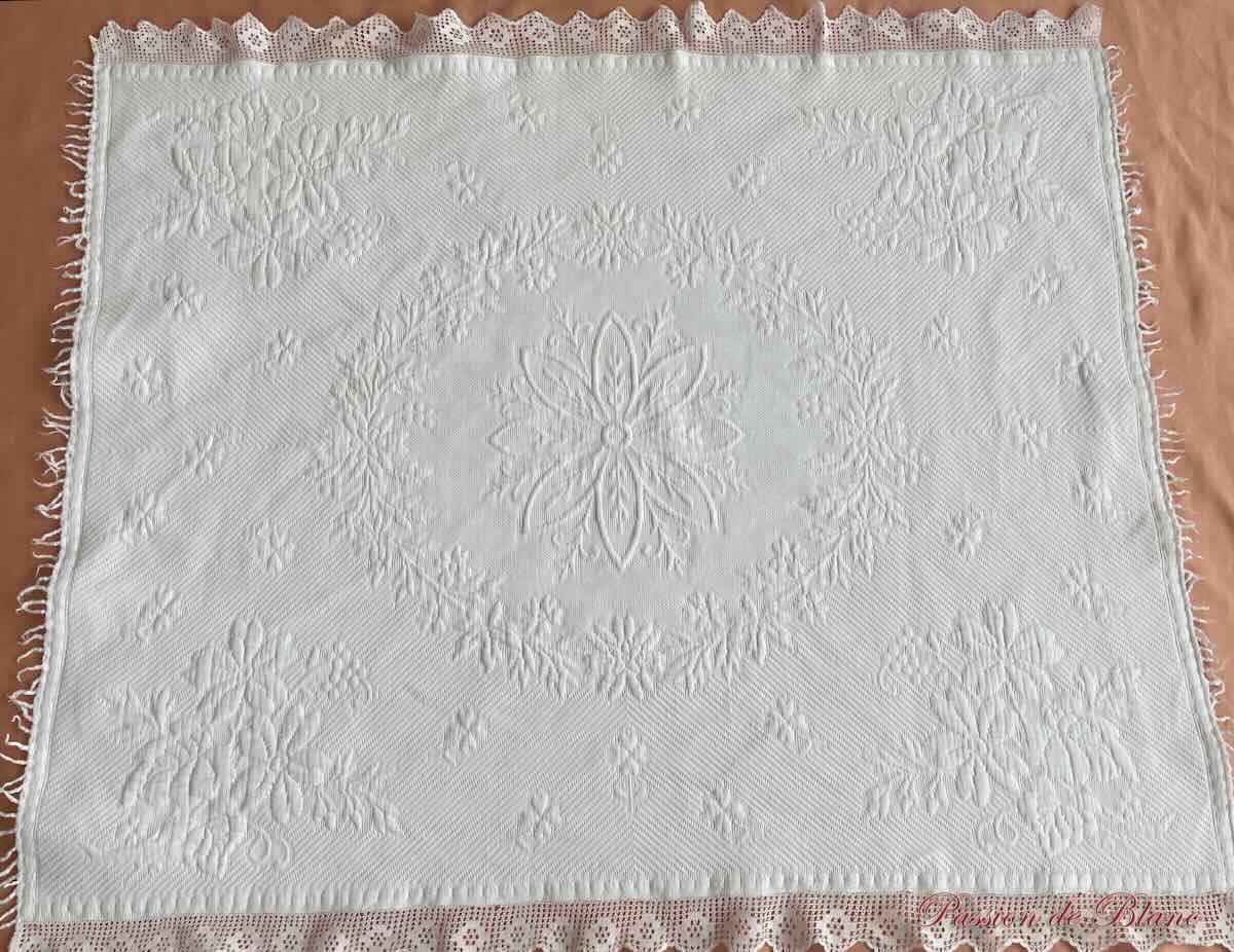 Petite couverture de bébé en piqué Marseillais – Image 6