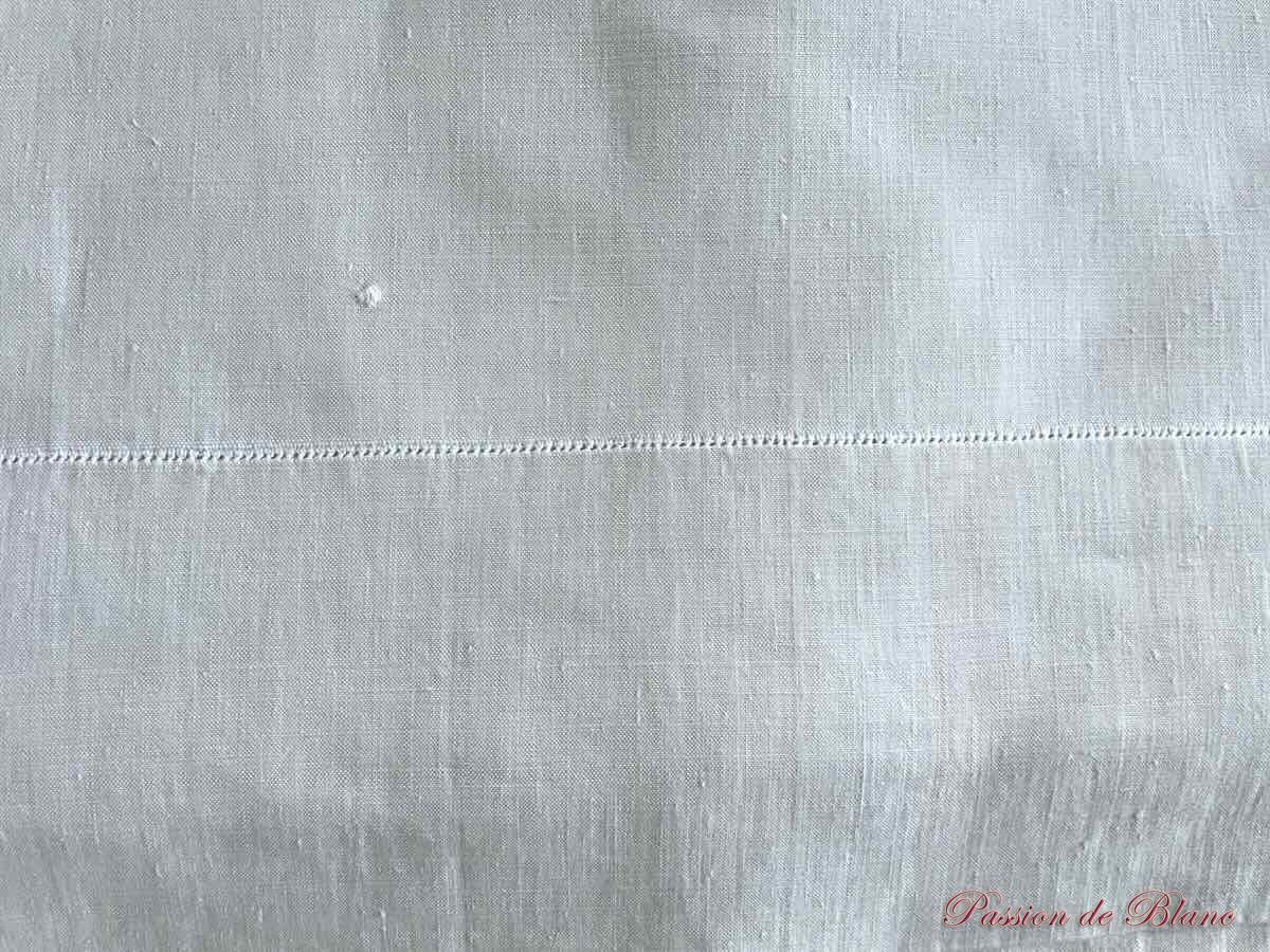 Drap de lin au beau monogramme LD avec épis de blé – Image 6
