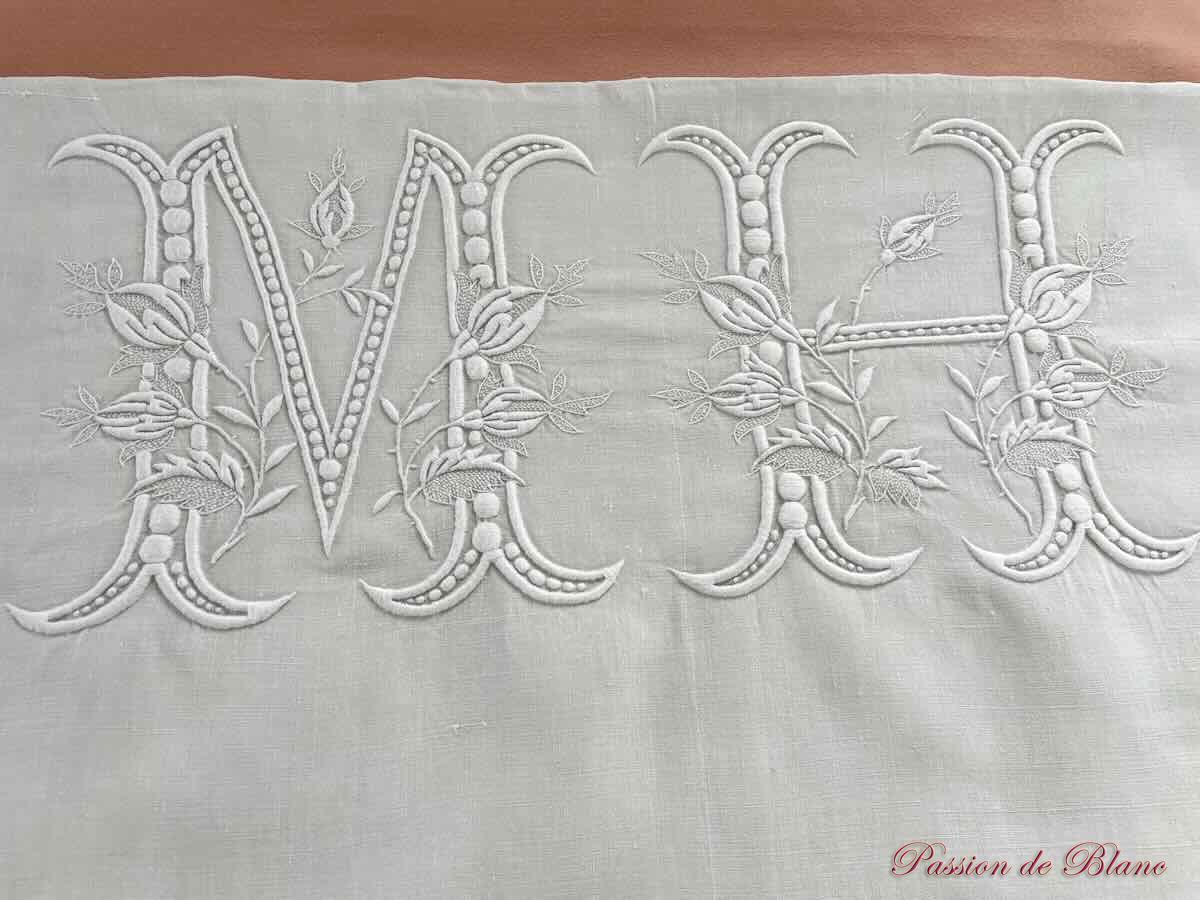 Drap MH boutons rose