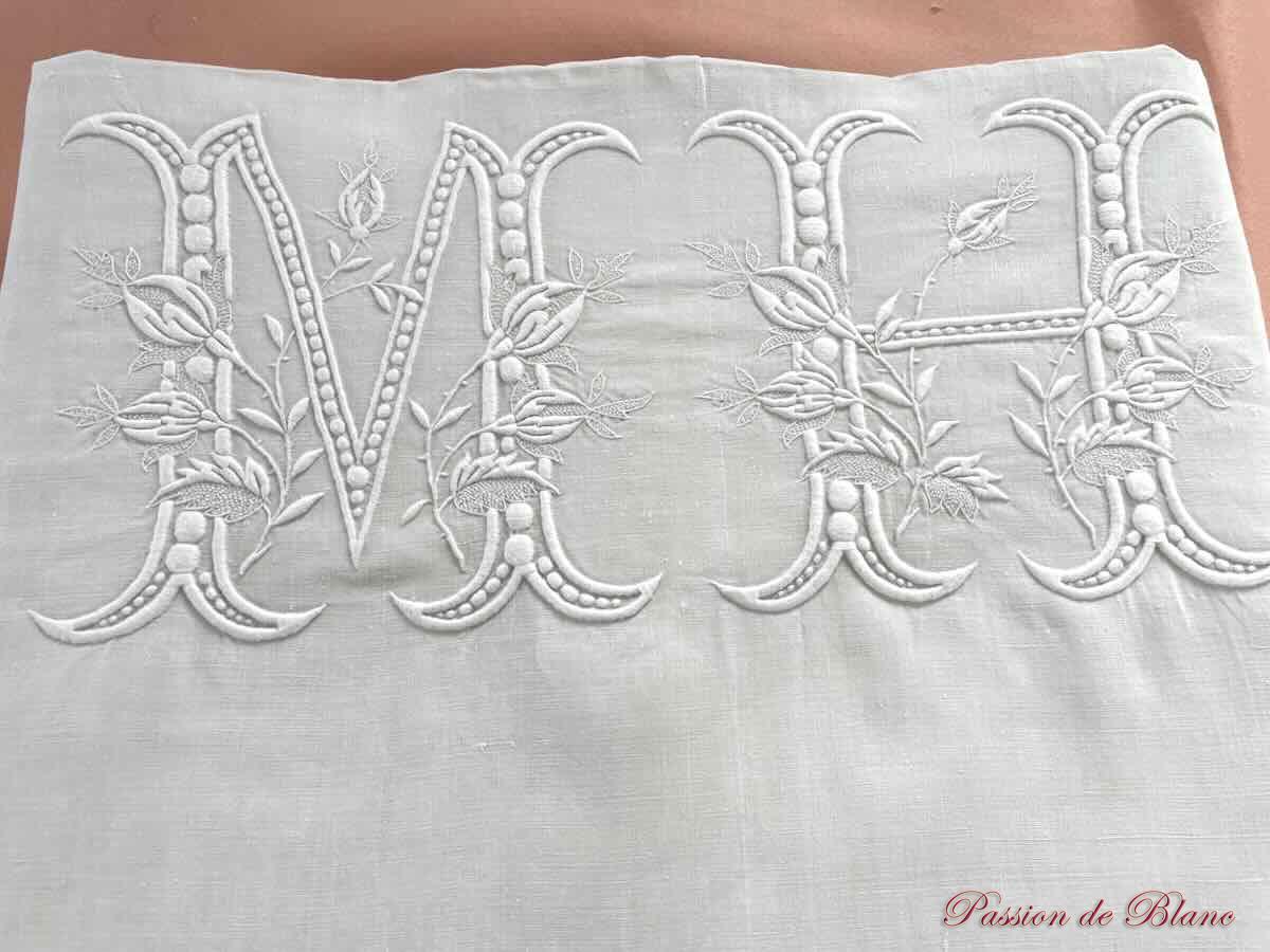 Drap MH boutons rose