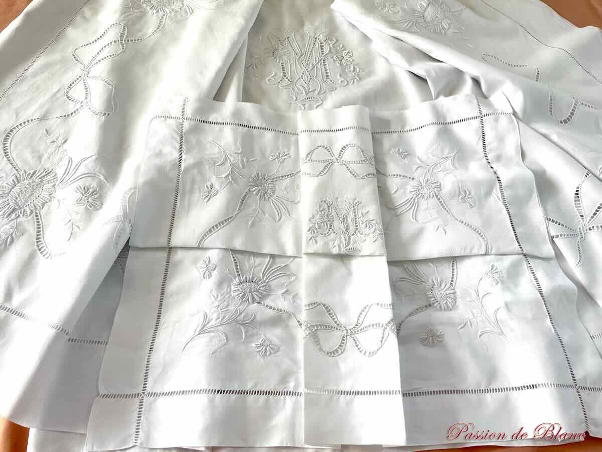 Parure MY drap taie fil lin