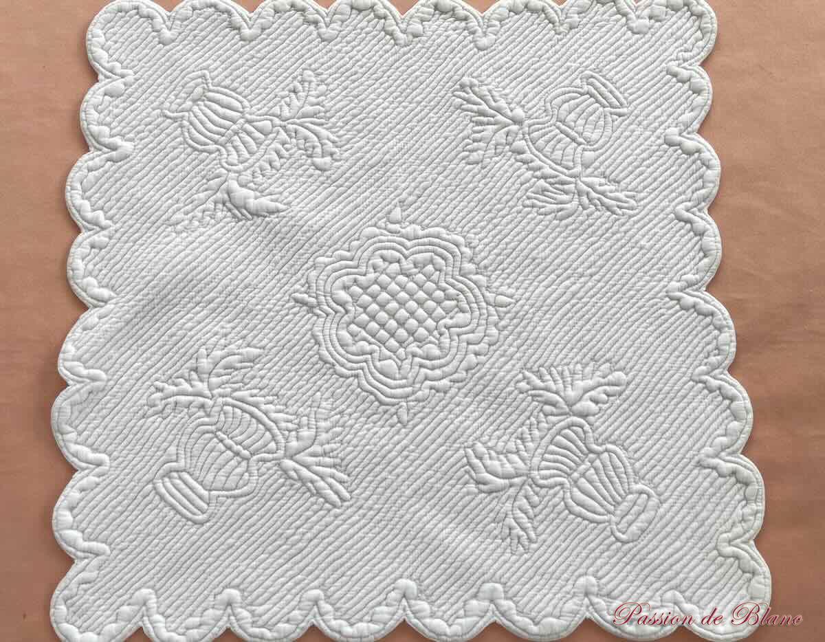 Pétasson, boutis, bébé, Provence main en pur coton blanc, collection – Image 8