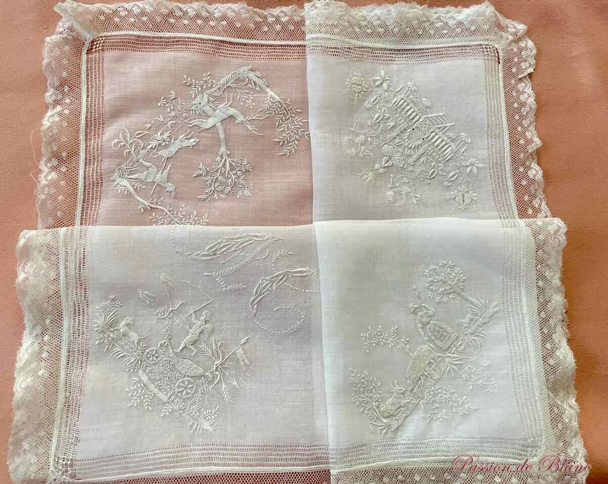 Mouchoir ou autre ouvrage de dame linon