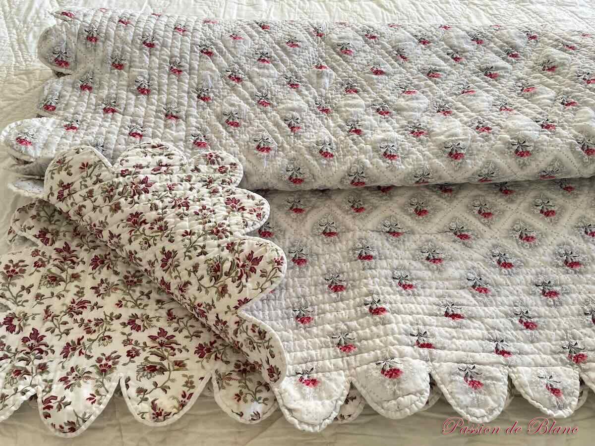 Courtepointe piquée boutis