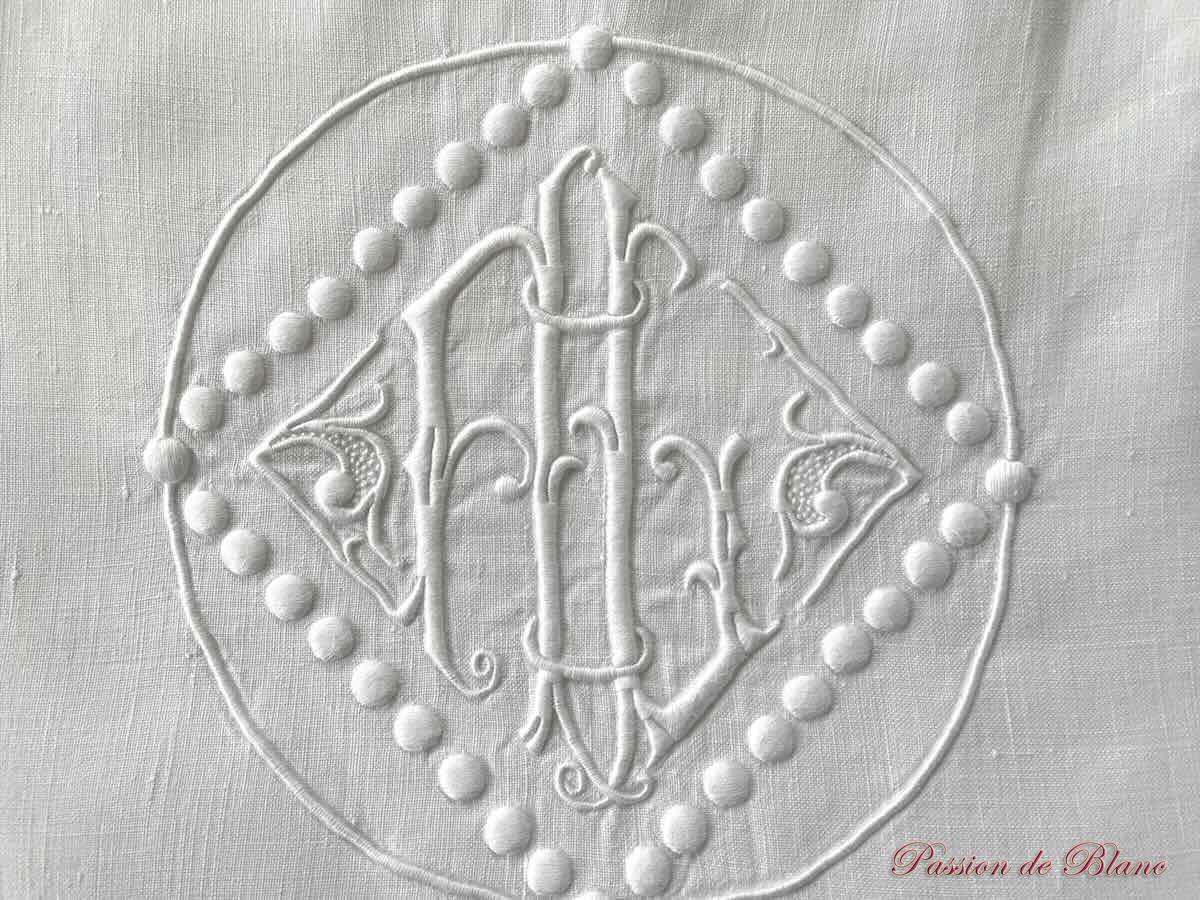 Drap fil dentelle points d'Irlande