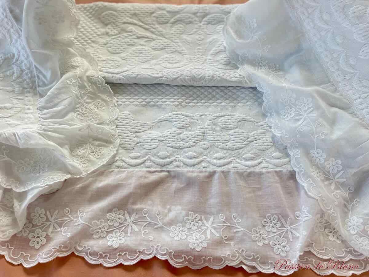 Courtepointe en piqué volant cornely