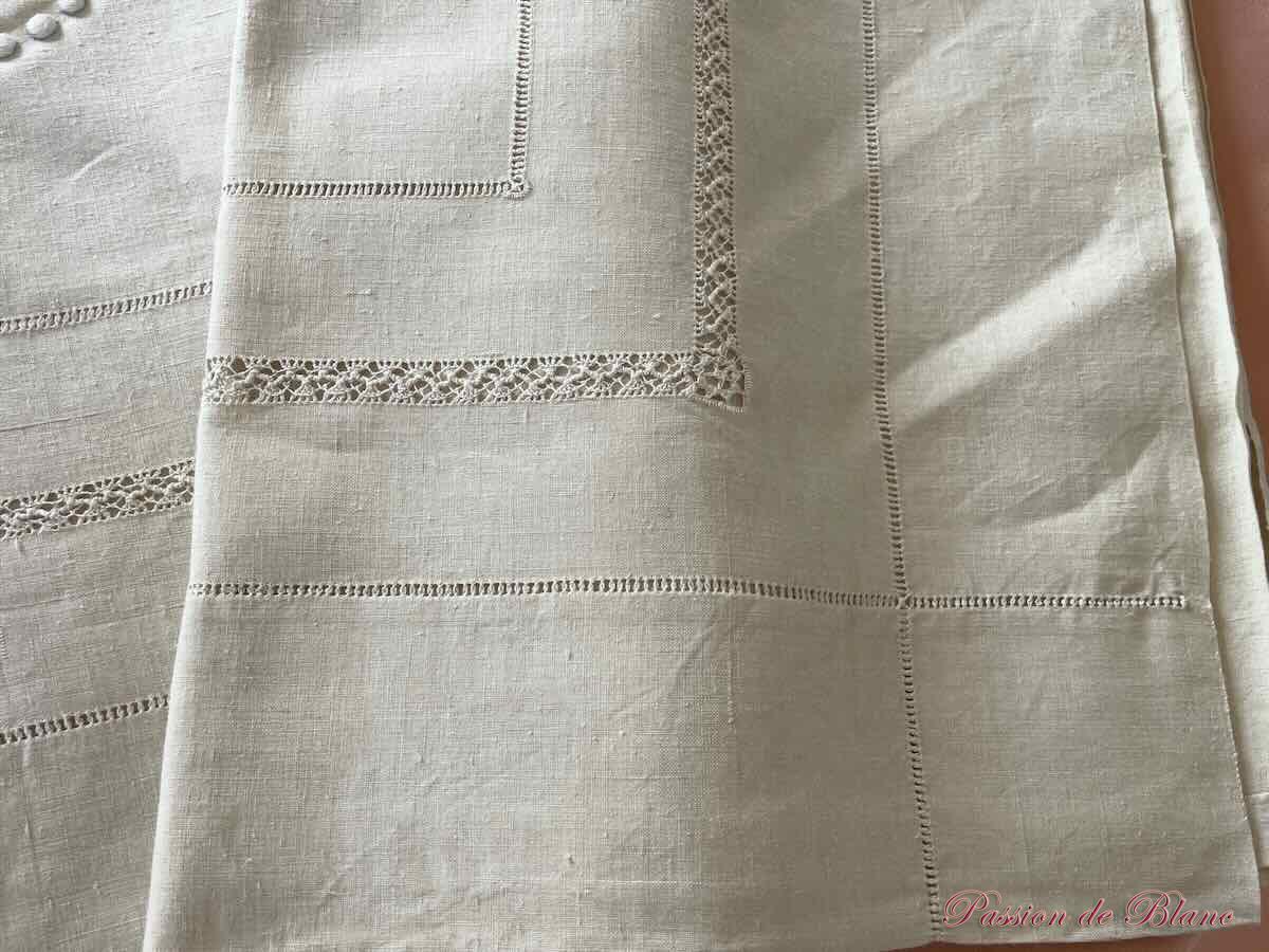 Drap cartouche AC lin fin neuf