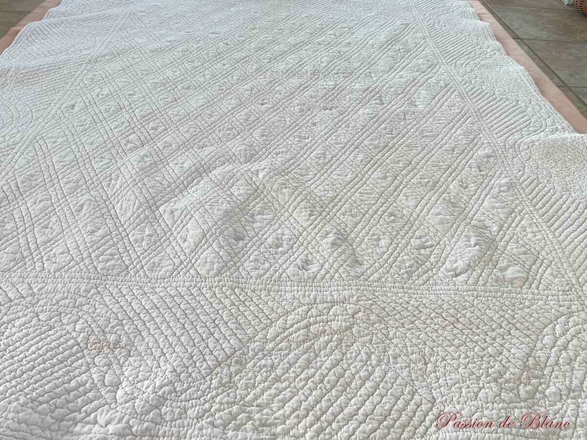 Courtepointe piquée main