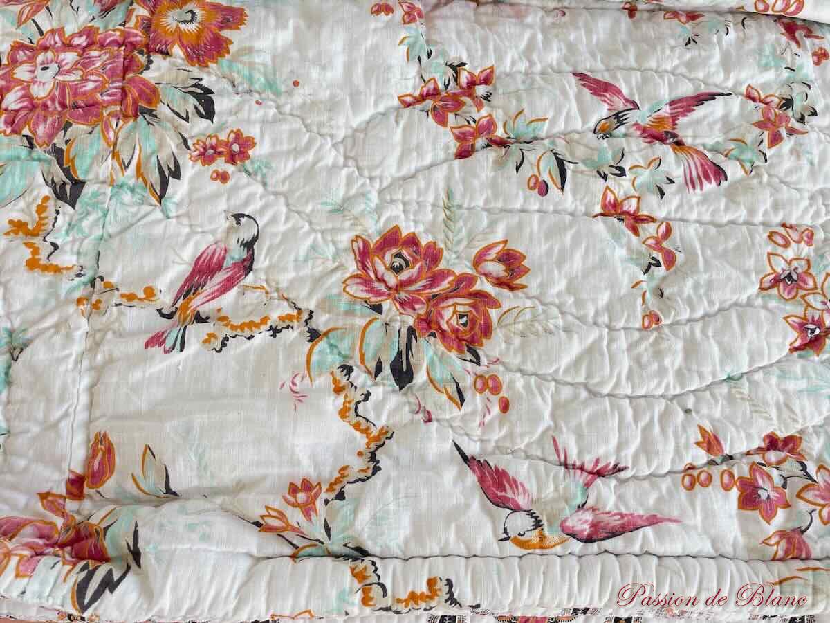 Couverture piquée motifs provençaux