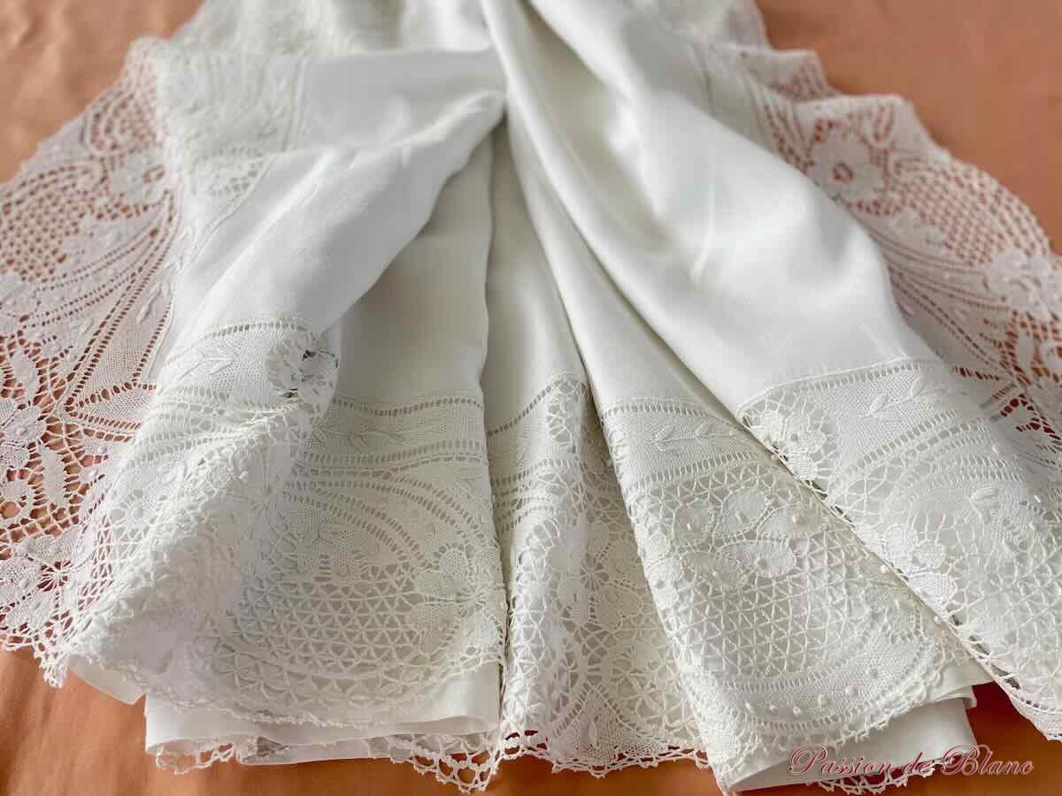 Drap dentelle aux fuseaux