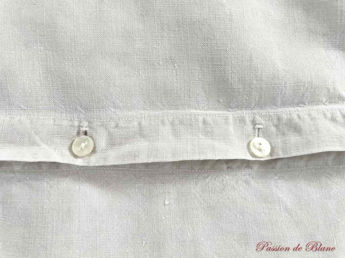 Belle paire de taies en lin avec broderies main et mono PF – Image 7