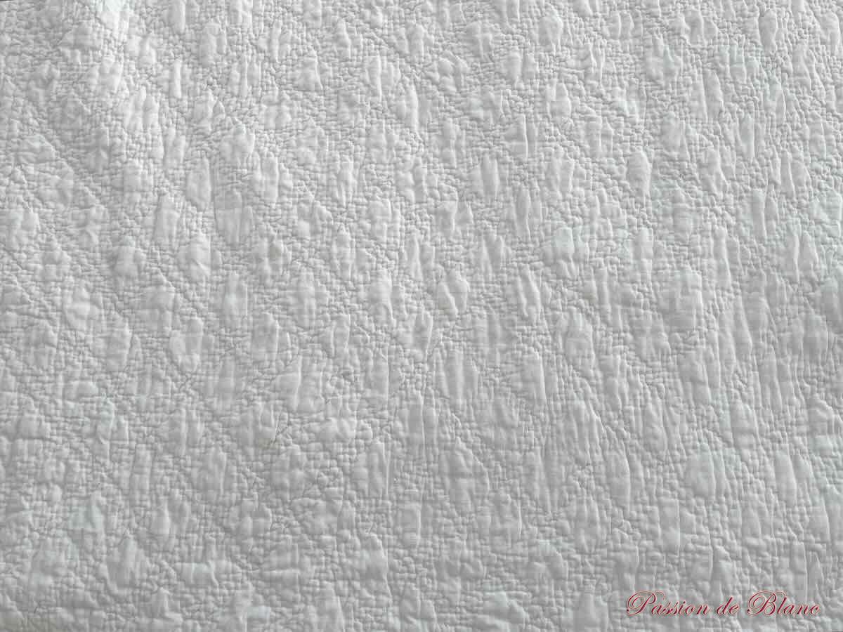Courtepointe,Provence,cotonnade blanche, piquage main – Image 4