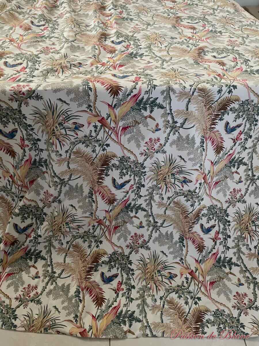 Paire rideaux, collection Pierre Frey, Braquenié: imprimé exotique – Image 2