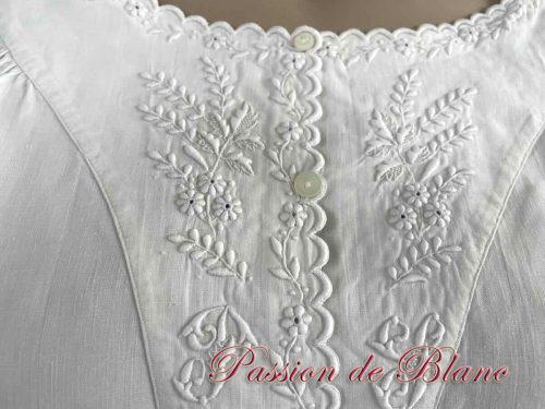 Chemise ancienne empiècement