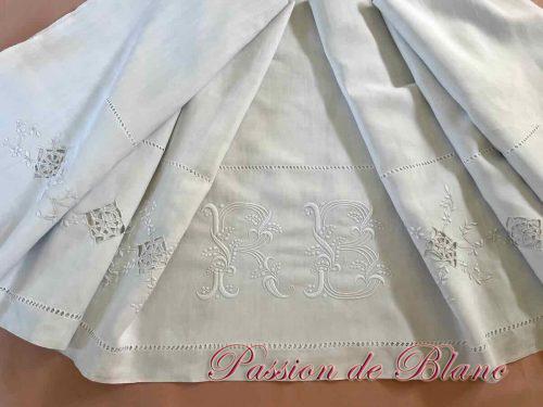 Drap lin broderie RB