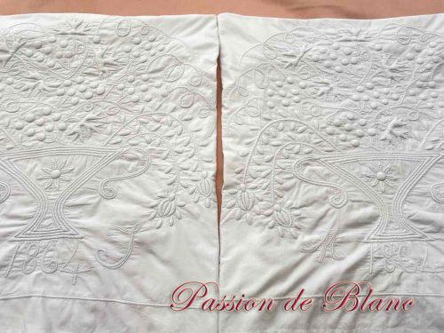 Enveloppes taies d'apparat boutis