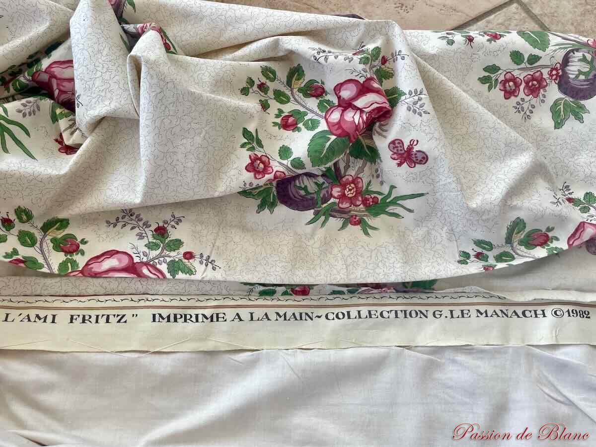 Tenture collection LE MANACH, double face avec motifs fleuris. PIERRE FREY. – Image 6