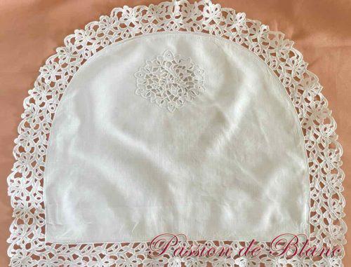 taie bébé broderie Richelieu